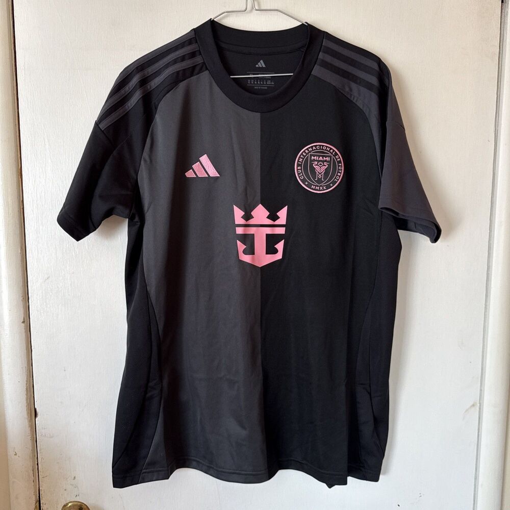 Adidas Inter Miami CF Authentic MLS Soccer Jersey Black Pink | Women’s XL